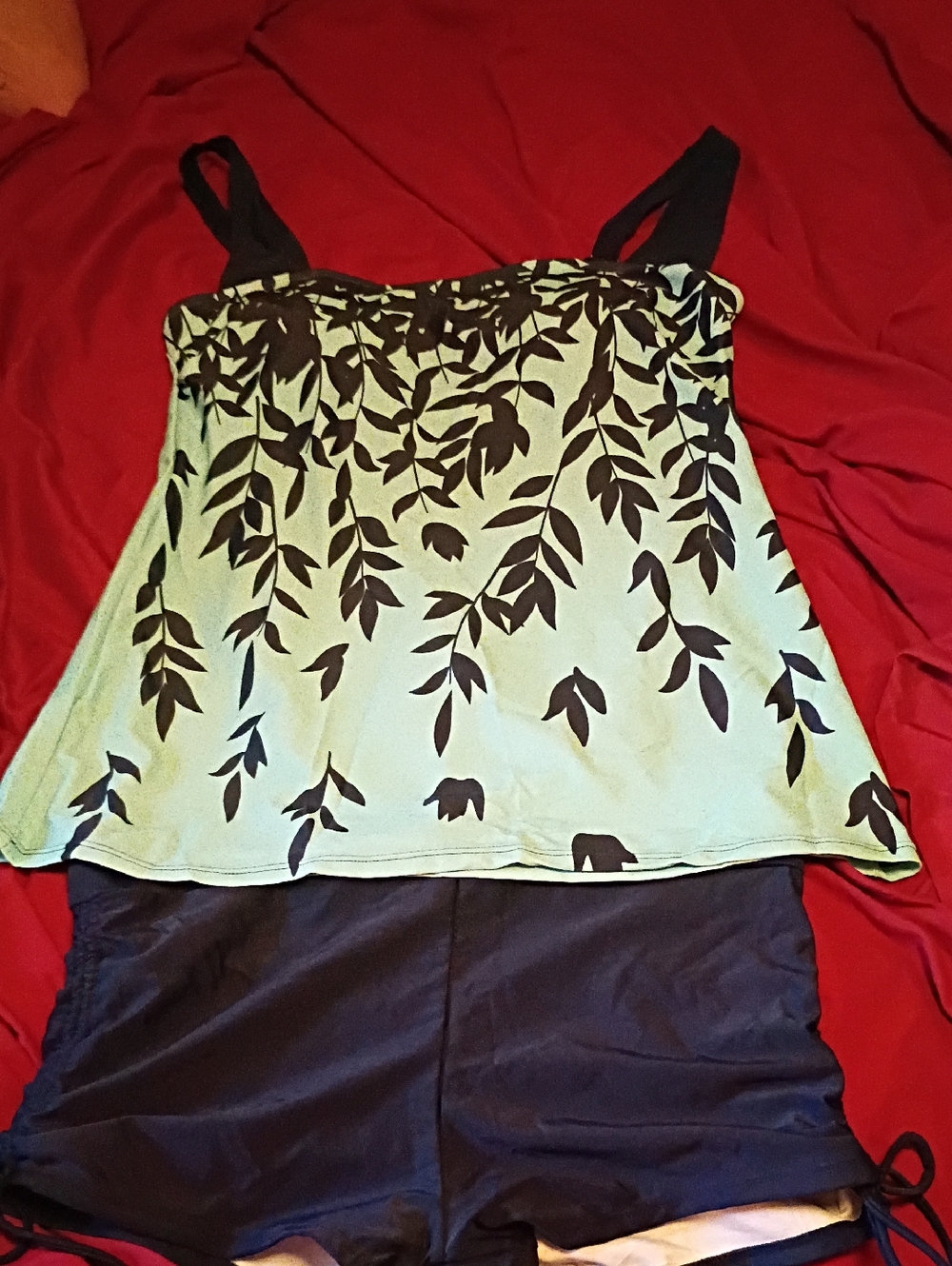 Brand New Amazon Swim 2 Piece Tankini Swimsuit NWOT